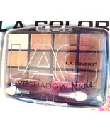 LA Colors Powder Eyeshadow 12 Traditional Shades Plus Applicator Brush - £7.73 GBP