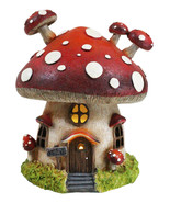 Fairy Garden Giant Toadstool Mushrooms Cottage House With LED Light Figu... - $717.86 MXN