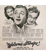 1947 Welcome Stranger Bing Crosby Movie Advertisement Joan Caulfield DWPP21 - €25,80 EUR