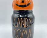Rae Dunn Candy Coma Black Orange Canister Pumpkin Topper Lid Artisan Bs274 - $28.04