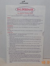 1995 BALDERDASH Replacement Instructions Piece Part - $5.18