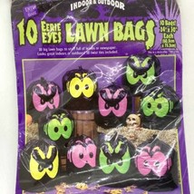 Pkg of 10 Eerie Eyes Lawn Bagsw/10 Ties Halloween Decoration Each Bag 24&quot; x 30&quot; - £11.07 GBP