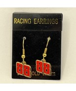 Dale Jarrett #88 Joe Gibbs Motorsports NASCAR Race Car Racing Earrings - £7.80 GBP