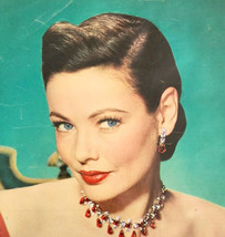 1951 Gene Tierney Actress Screenland Magazine Page Advertisement Movies ... - $551.60 MXN