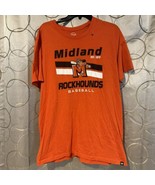 Midland Rockhounds Baseball XL T-shirt Orange Short Sleeve 47 Brand MiLB... - £18.42 GBP