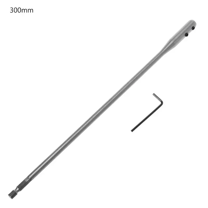 RipengPI Drill Extension Connect Rod , 150/300mm Fit For Flat Drill Bit ... - $40.34
