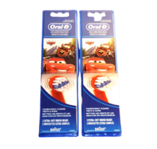 Braun Oral B Disney Cars Kids Extra Soft 2 Replacement Toothbrush 2 Packs Total - $14.84