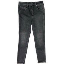We The Free People Gray Charcoal Raw Hem Mid Rise Skinny Jeans size 28 S... - $27.32