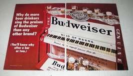1970 Budweiser Beer Ad - Sing the Praises - $18.49