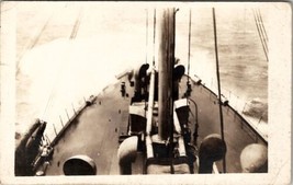 Military Ship High Seas from Above Deck Real Photo Postcard Z11 - £11.95 GBP
