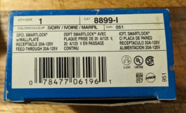 Leviton 8899-I Ivory Smart Lock w/Wallplate Receptacle 20A 125 Volts - $184.23 MXN