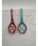 Vintage Big Spoon, Vintage Chinese Porcelain Large Soup Spoon, Hand Painted - £17.15 GBP