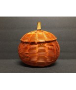 Halloween/Thanksgiving Pumpkin Shaped Basket Decoration Orange Fall Deco... - £9.30 GBP