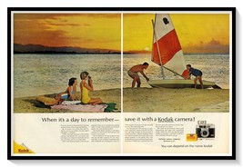 Kodak Motormatic 35F Camera Sailboat 2-Page Vintage 1962 Magazine Advert... - $12.30