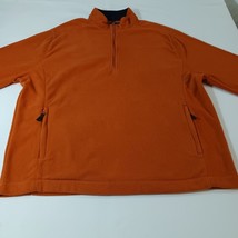 Saddlebred Men's Orange 1/2 Zip Pullover Fleece Sweatshirt Long Sleeve Size XL image 6