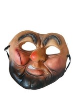 Halloween Costume Mask Vtg Rubber 1985 Imagineering scar beard purge face creepy - £31.61 GBP