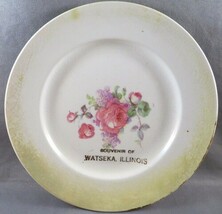 Vintage Souvenir Plate Watseka, Illinois IL #2 - $3.96