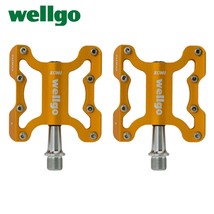 Wellgo  MTB Road Bike Aluminum Alloy Ultralight Pedal Cr-Mo Spindle Sealed ings  - £83.22 GBP