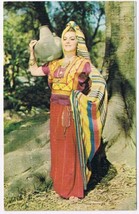 Postcard Young Lady With Ewer Tehuana Costume Istmo de Tehuantepec Oaxac... - $5.80