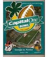 2004 Capital One Bowl Game Program Georgia Purdue - $98.95