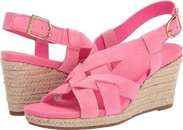 Cole Haan Women&#39;s Crystal Wedge Sandal 70MM  Neon Fuschia W25389 Size 7 - £50.81 GBP