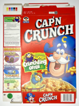 2000 Empty Cap&#39;n Crunch Koosh Offer 16OZ Cereal Box SKU U200/271 - £15.12 GBP