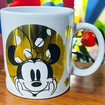 NEW Walt Disney Minnie Mouse Coffee BIG Mug 20 oz Galerie White &amp; Gold - $20.27 CAD