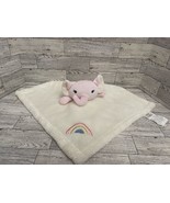 Sandy And Simon Elephant Lovey Pink Cream w/ Rainbow Security Blanket - £23.57 GBP