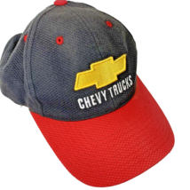 Chevy Trucks Embroidered Trucker Baseball Hat Adjustable Red Black Used - £6.99 GBP
