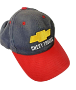 Chevy Trucks Embroidered Trucker Baseball Hat Adjustable Red Black Used - £7.04 GBP