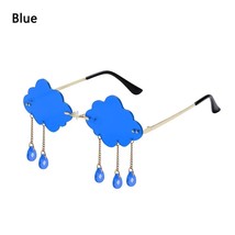 Ins Funny Clouds/ Shape Rimless gles Retro Tel Steam gles Shades UV400 Cycling g - £83.40 GBP
