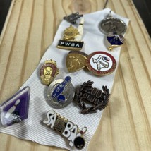 Women’s Bowling Association Bowling lapel pins 1970s  - $11.46