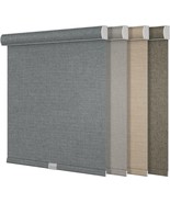 Blackout Roller Shades for Windows,Cordless,Linen Fabric,Roller Blinds,T... - $380.13 MXN