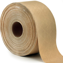 Water-Activated Kraft Paper Tape | Fiberglass Reinforced Heavy-Duty Ship... - $22.89