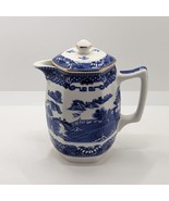 Wade Ceramic Milk Jug for Ringtons, Blue Willow Pattern, Vintage 1990s - £14.81 GBP