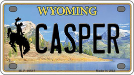 Casper Wyoming Novelty Mini Metal License Plate Tag - $20.46 CAD