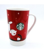 Starbucks 2011 Holiday Mug Boy On Sled And Dog 16 Oz  Red - $260.16 MXN