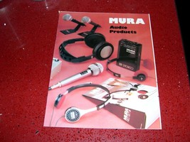 MURA AUDIO PRODUCTS BROCHURE WITH SINGLE PAGE INSERT (8 PAGES) - $6.00