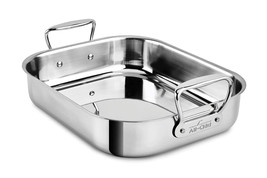 All-Clad 16x13x5 Inch Specialty Stainless Steel Roaster (Dent) - $49.99