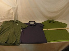 Banana Republic Large Lime Green Purple Forest Green Pullover Polo Shirts - £58.51 GBP