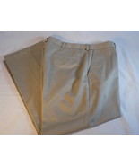 MENS DRESS PANTS HAGGAR 38 x 29 Straight Leg KHAKI Works Slacks Classic Fit - $14.98 CAD