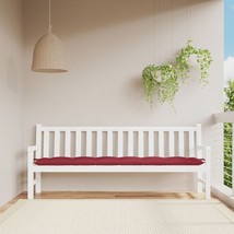 Garden Bench Cushion Wine Red 78.7&quot;x19.7&quot;x2.8&quot; Oxford Fabric - $2,057.83 MXN