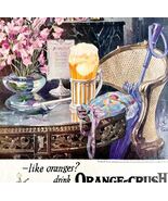 Wards Orange Crush 1921 Advertisement Lithograph Ice Cream Soda Beverage... - $1,291.11 MXN