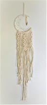 Handmade Nordic Crescent Hanging Boho Tassels Wood Beads Dreamcatcher - £12.90 GBP