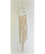 Handmade Nordic Crescent Hanging Boho Tassels Wood Beads Dreamcatcher - £12.92 GBP