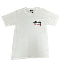 Stussy Vancouver Logo Size Small Pullover Tee T Shirt White Short Sleeve... - £36.76 GBP