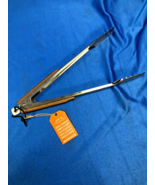 Traeger 14.5 in BBQ Grill Grilling Tongs Silver Brown Handle New, Open Box - $31.67