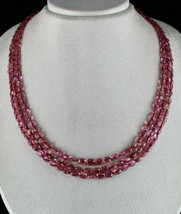 NATURAL TOURMALINE BEADS CABOCHON 3 L 244 CARATS GEMSTONE BEADED OLD NEC... - $2,162.87 CAD