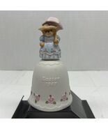 VTG Retired Enesco Lucy and Me Lucy Rigg 1987 Easter girl bear with para... - $14.84