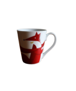 Starbucks Red Fox with Scarf and Bird Dove Holiday Coffee Tea Mug 2012 - $9.50